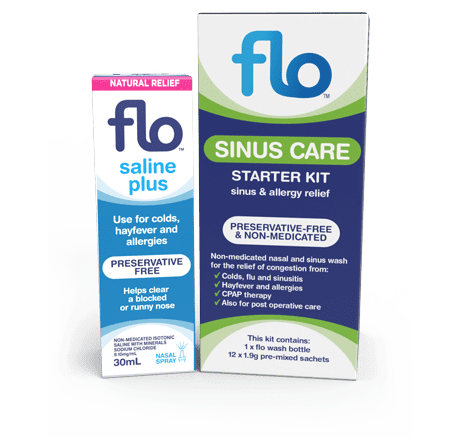 When To Use Saline Nasal Spray or Sinus Rinse - FLO NZ